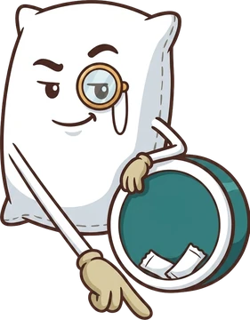 Nik the nicotine pouch villain pointing down at the download button